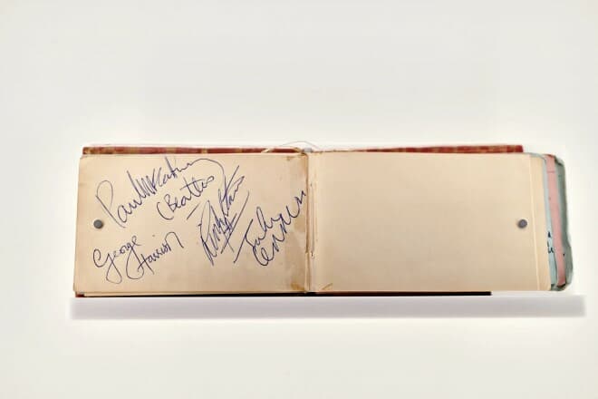 montblanc haus, autographes des beatles