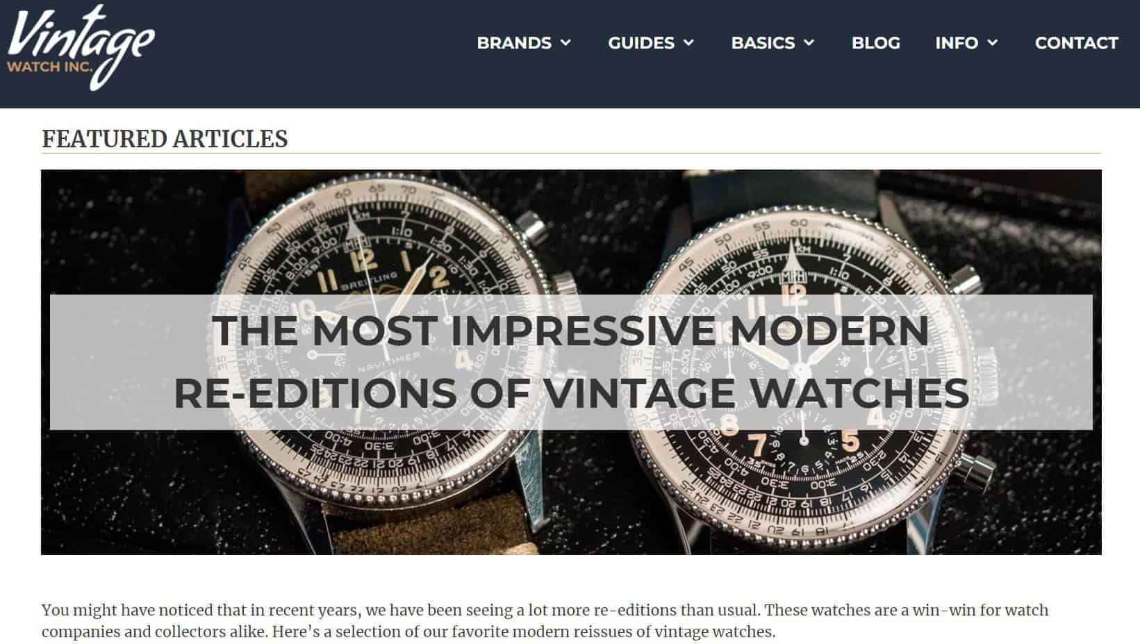 Vintage Watch Inc.