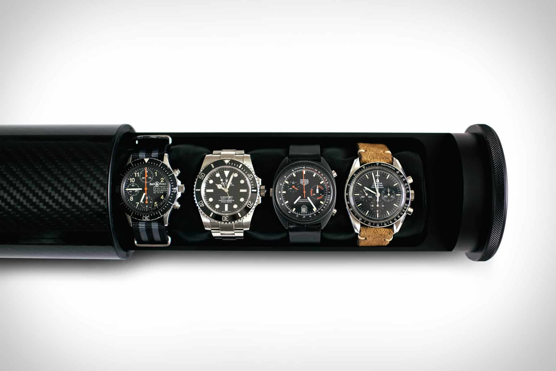 Rouleau de montres Bamford en fibre de carbone