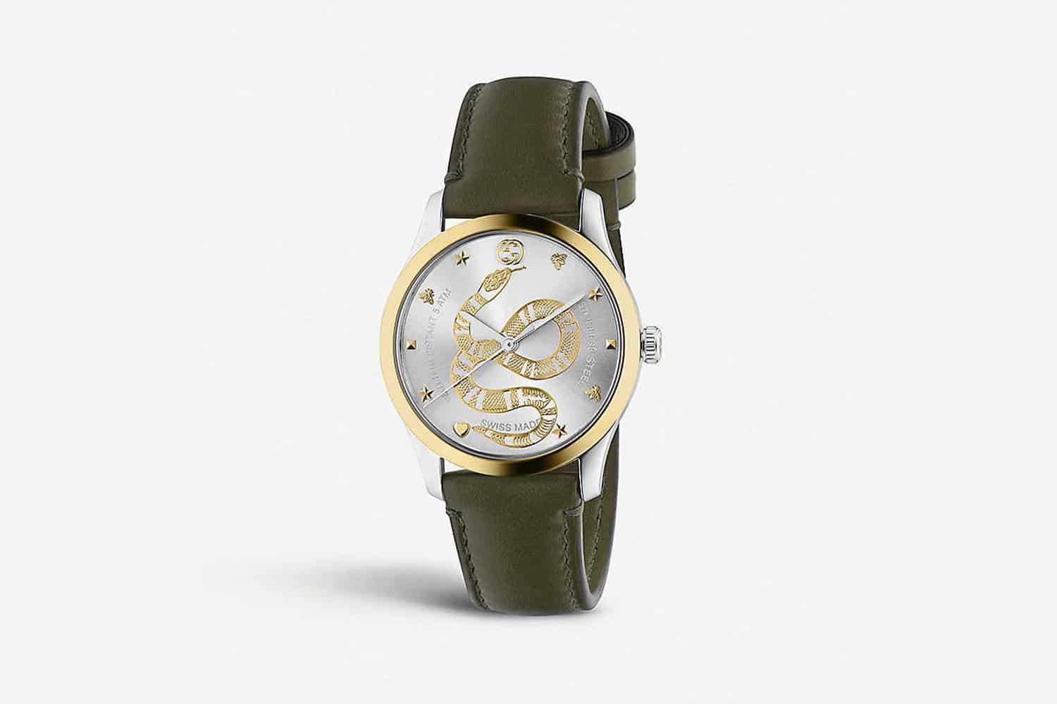 Gucci-G-Timeless-montre-indolore-en-acier-et-cuir