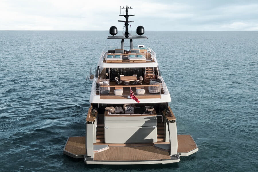 Sanlorenzo SD118 poupe ouverte