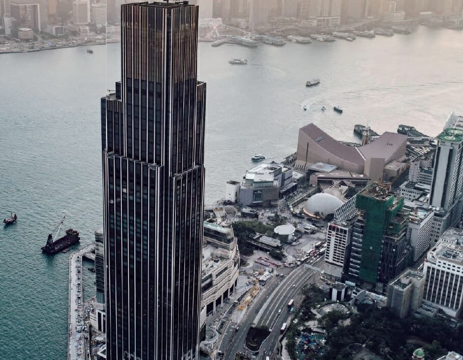 Le front de mer de Hong Kong