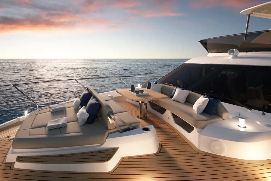 Absolute 52 Fly pont avant