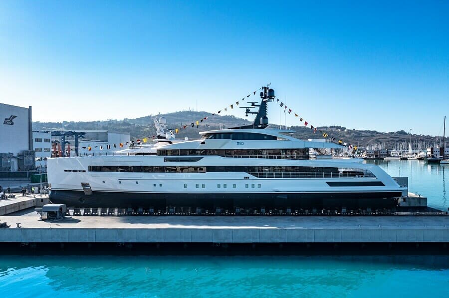 Le Rio de 62 m est l'un des trois bateaux lancés par CRN à Ancône en 2022.