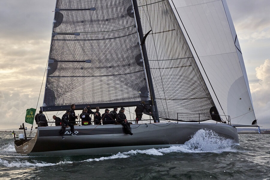 Caro, Rolex Fastnet Race, Cowes, Cherbourg, Fastnet Rock, Max Klink, Botin 52