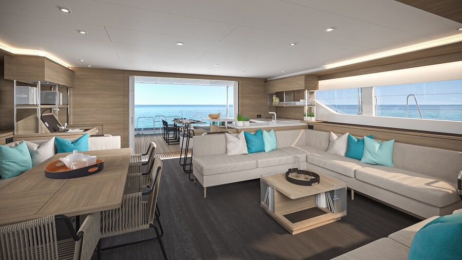 Le Lagoon 60 devrait être inauguré au début de l'année 2024