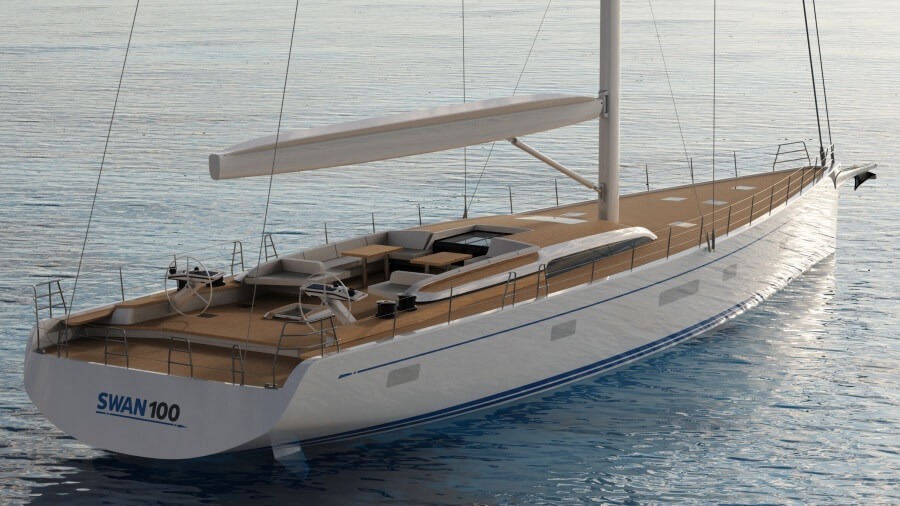 Le Swan 100 en développement, avec 148 à l'horizon